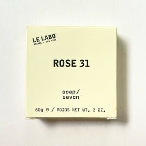 Le Labo ROSE 31 Scented Body Bar Soap 60g / 2 OZ.